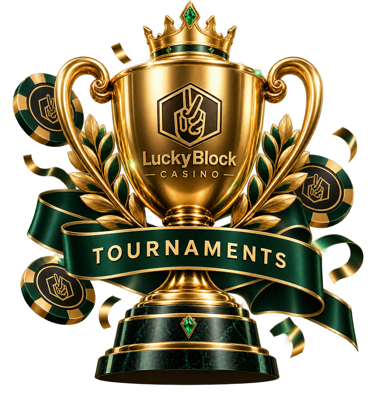 LuckyBlock Casino tournaments trophy
