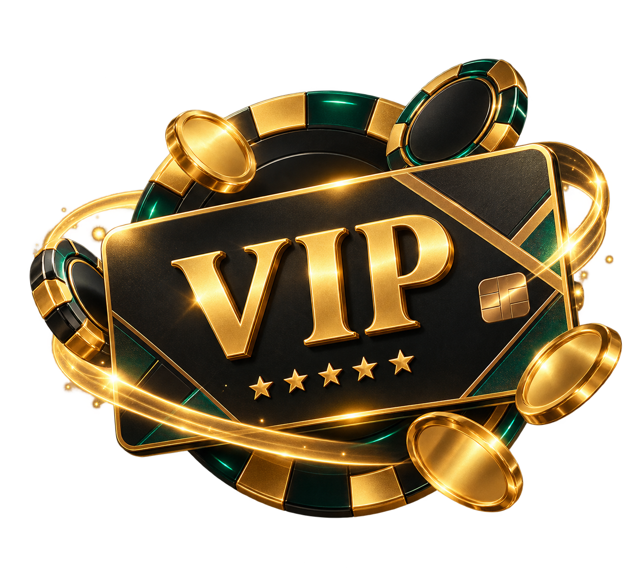 LuckyBlock Casino VIP card and casino chips